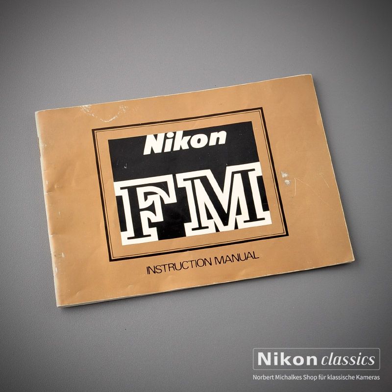 Nikon FM, english manual