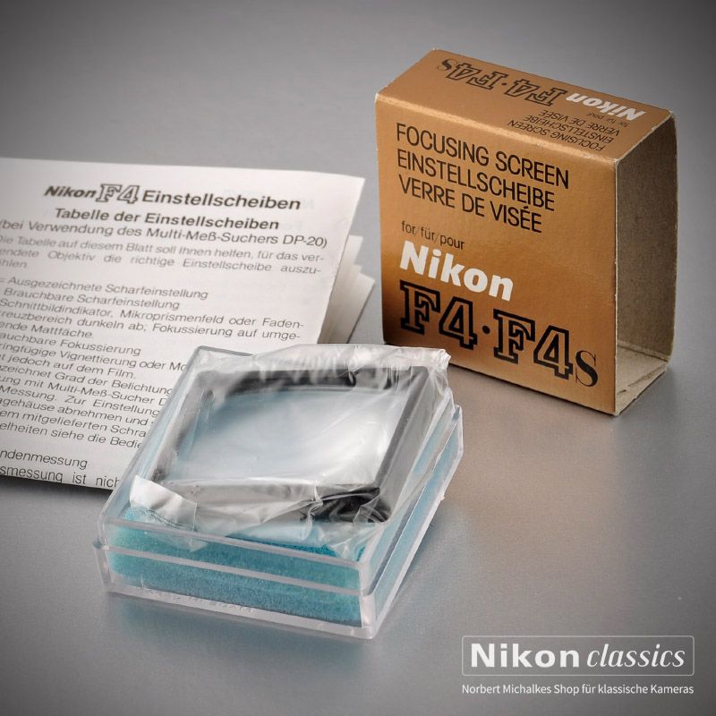 Focusing screen for Nikon F4 Type E Gridlines